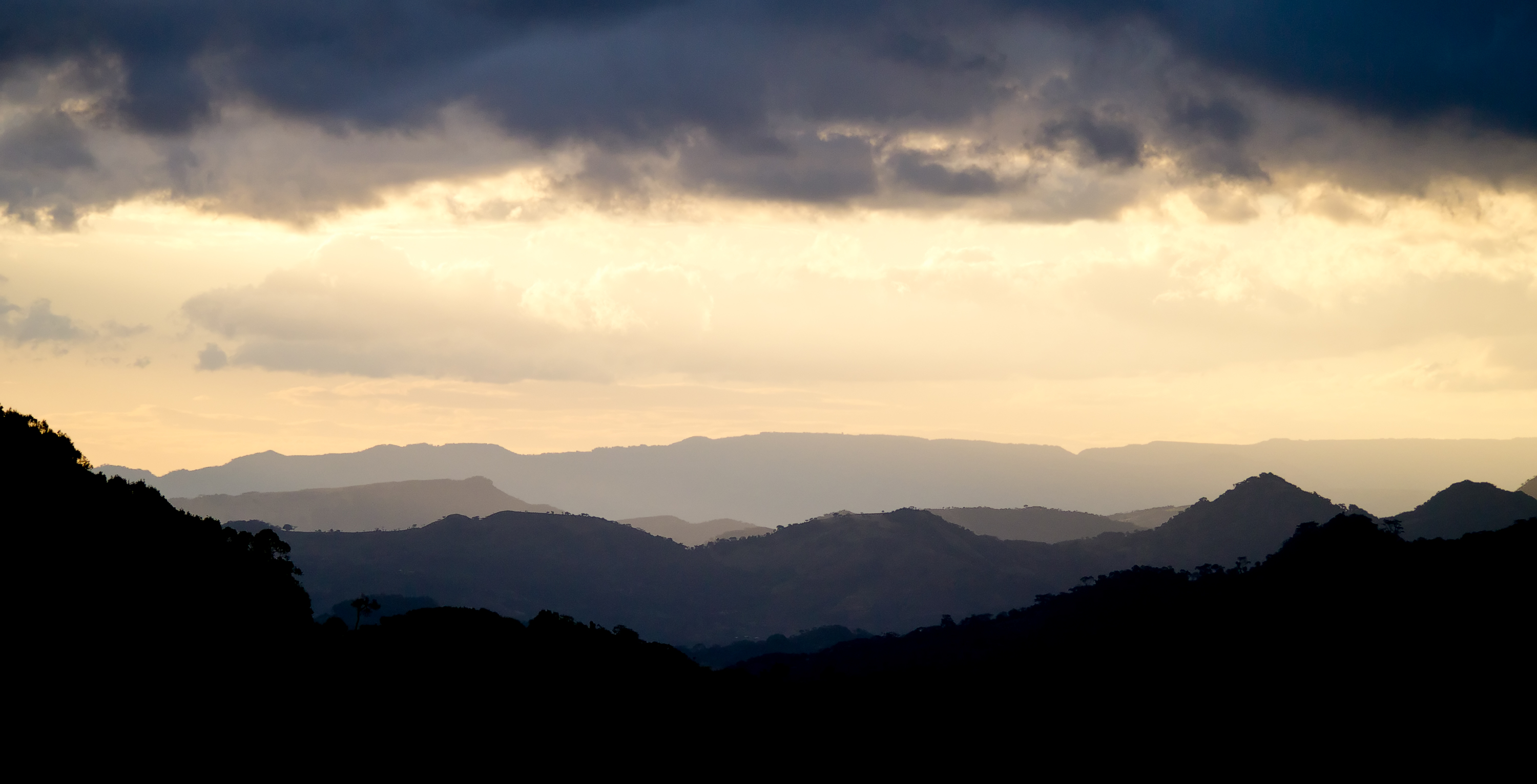 Mountains at sunset, central Nicaragua (2012)
