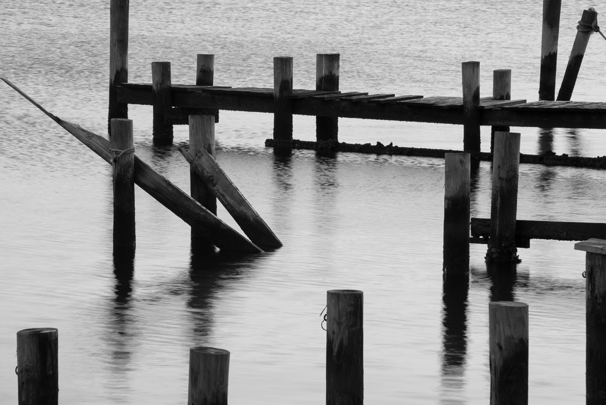 Old docks, Radio Island, North Carolina