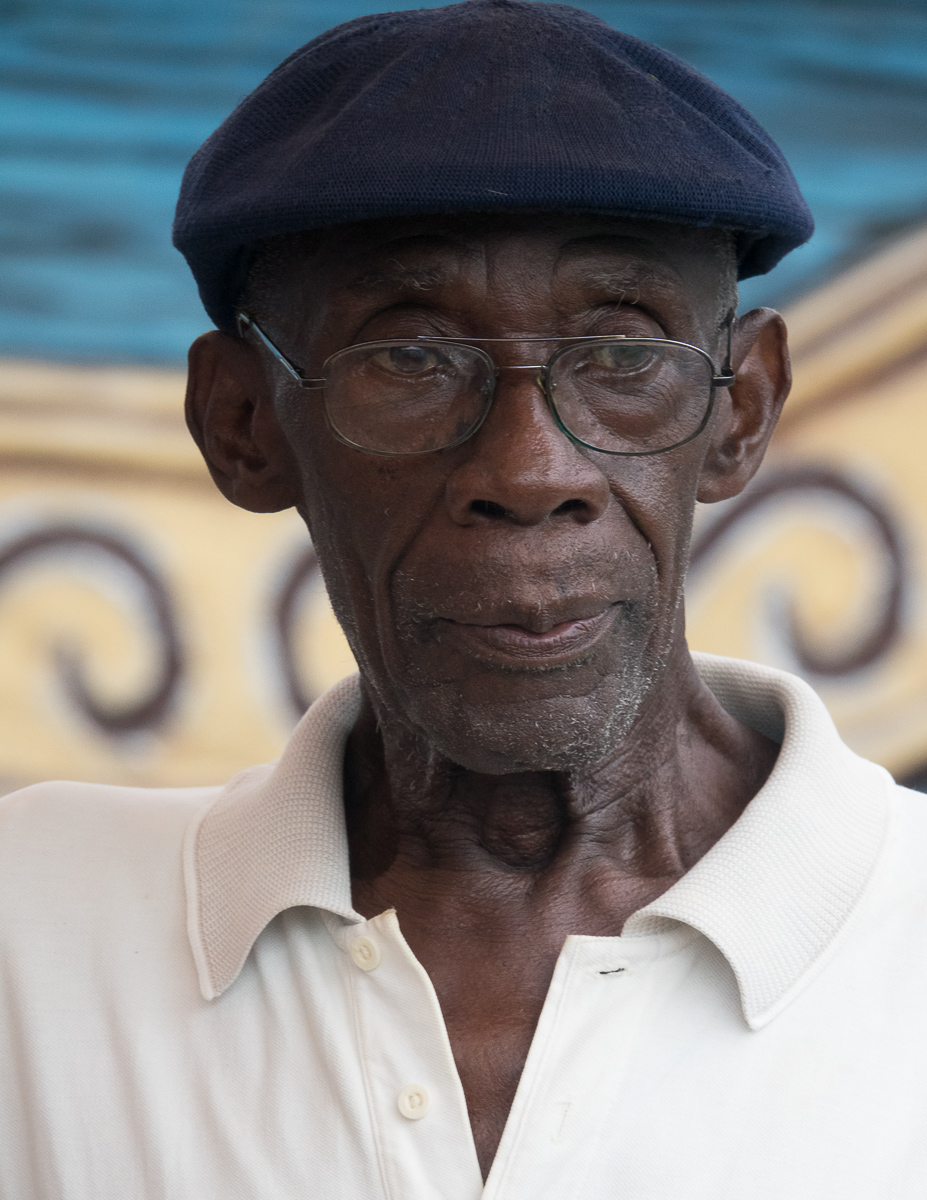 Portrait of street musician in Remedios