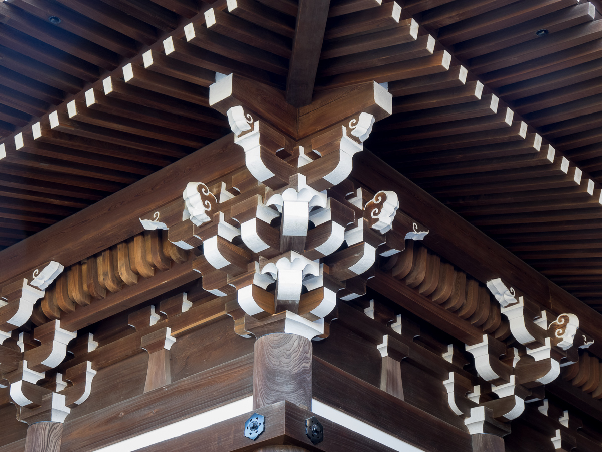 Building detail, Kiyomizu Temple, Kyoto