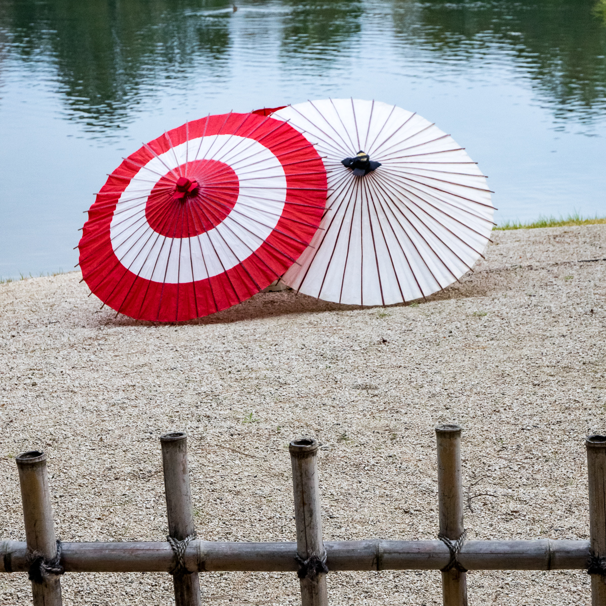 Parasols. Korakuen Garden, Okayama