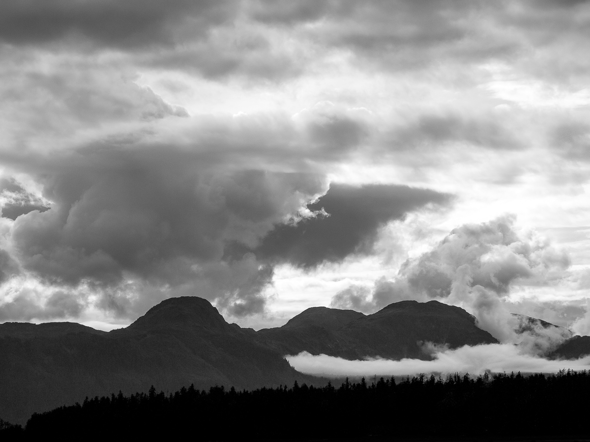 Mountains and clouds, Alaska