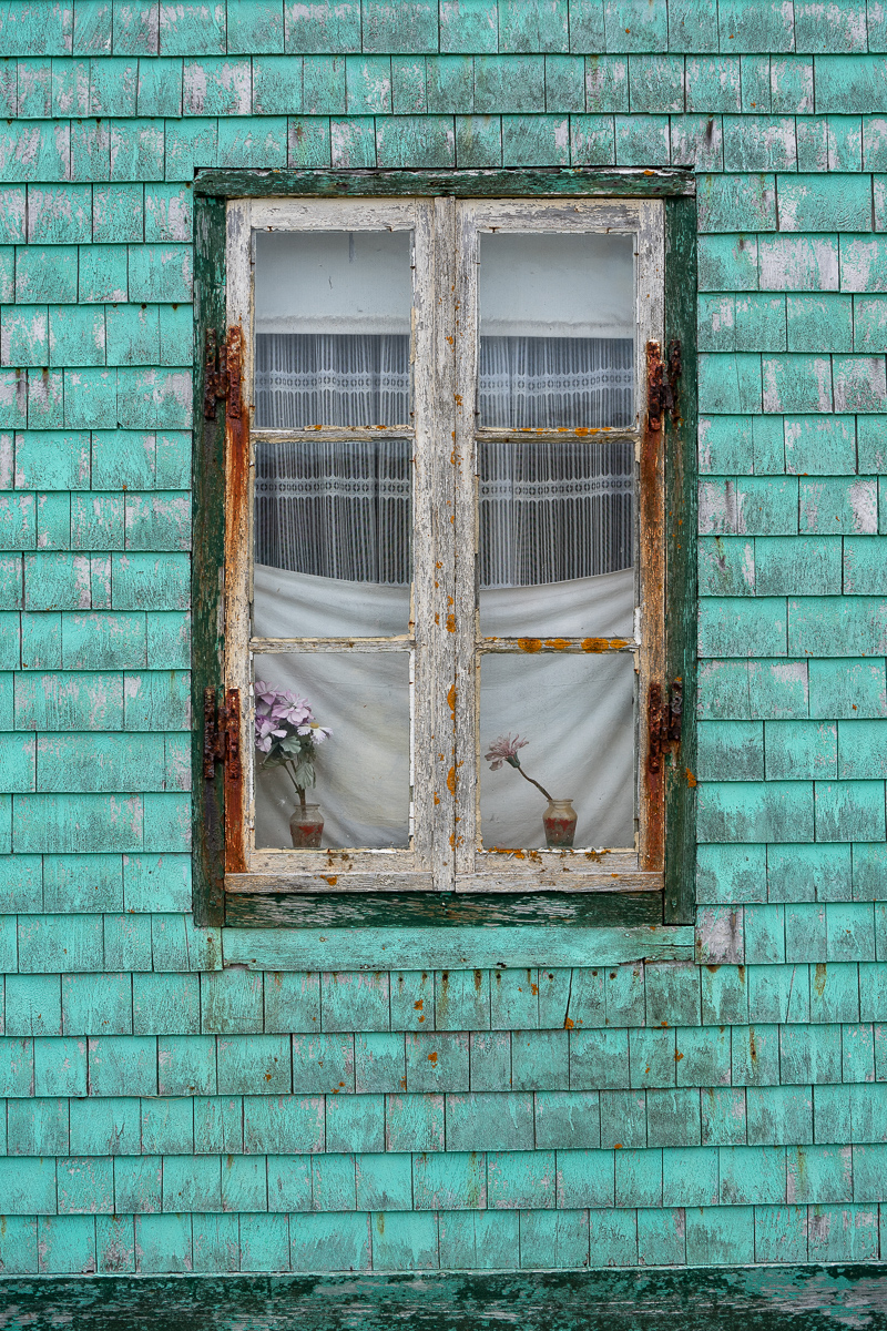 Window of old house, St. Pierre, France