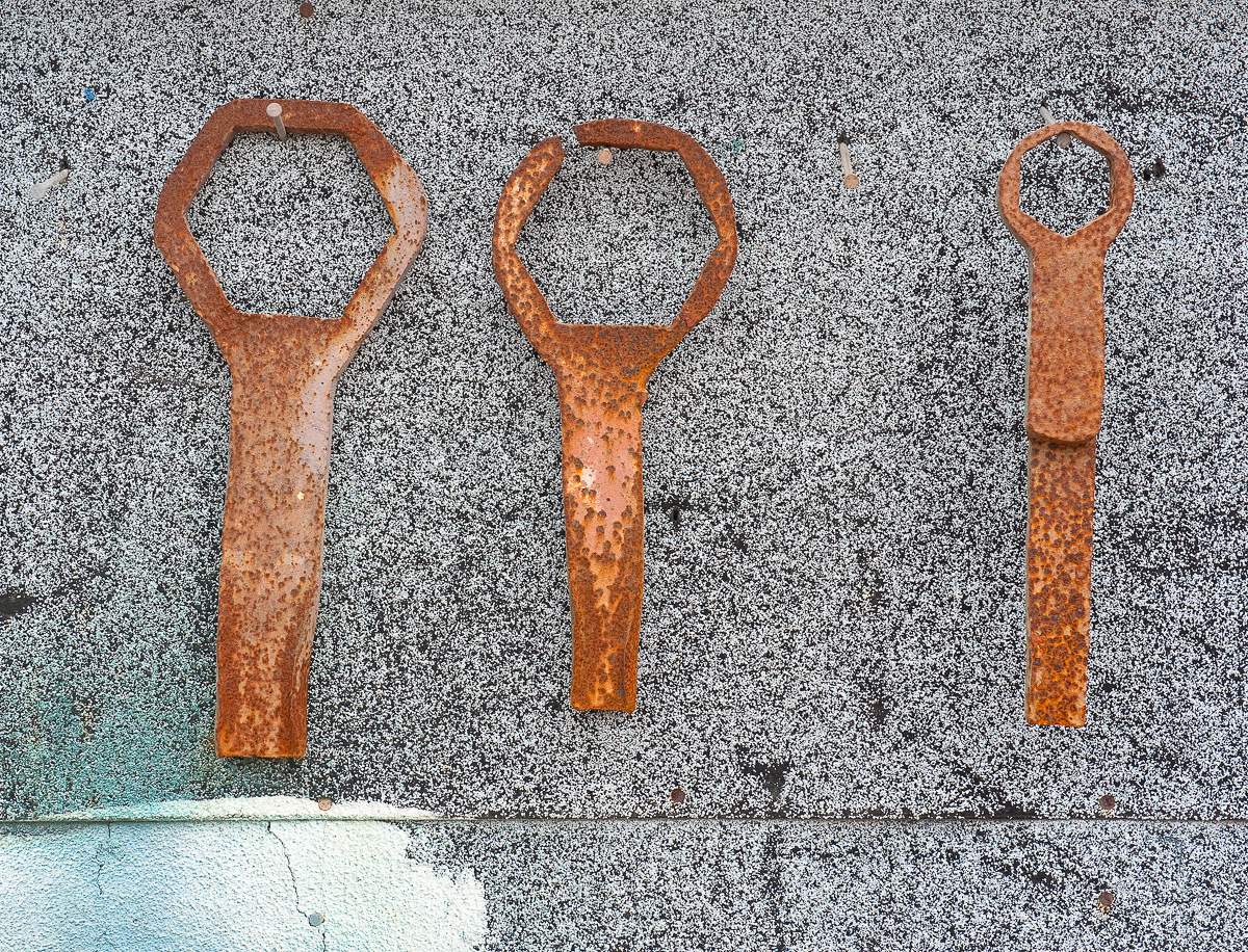 Rusted tools