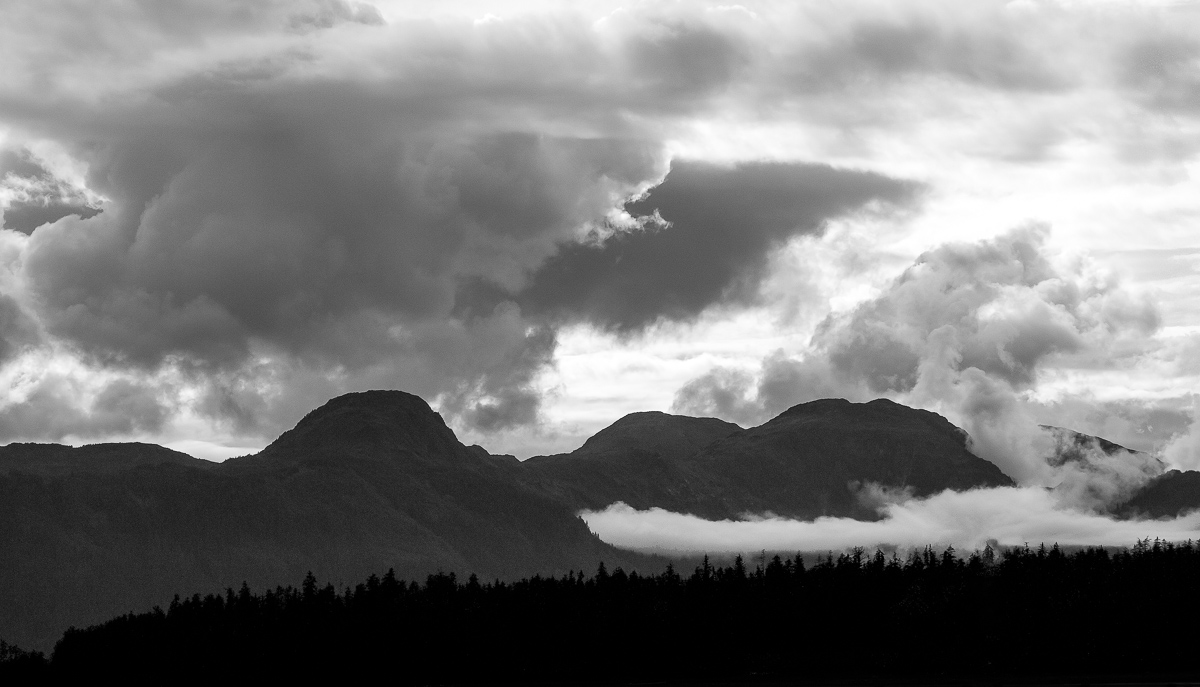 Mountains and clouds, Alaska