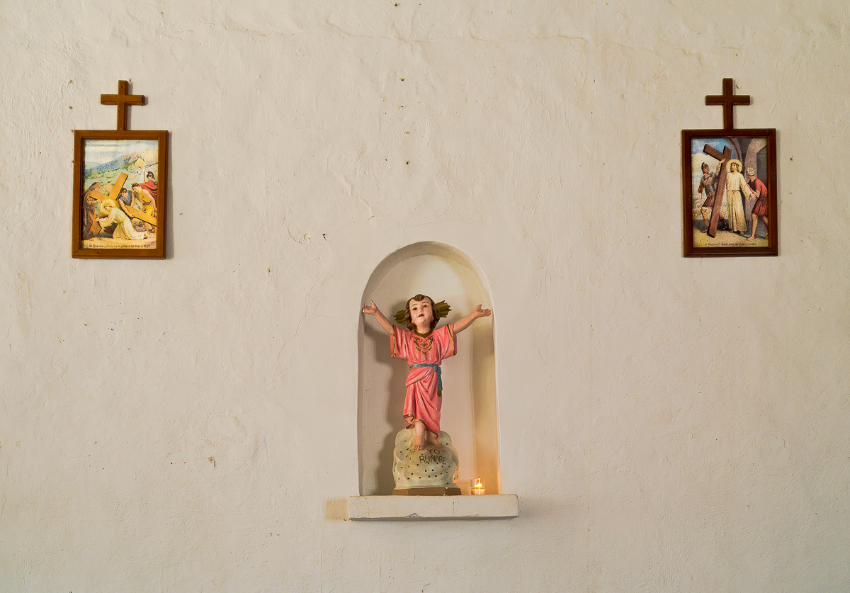 Interior of Catholic church, (Iglesia Católica), in San Ramón, Nicaragua