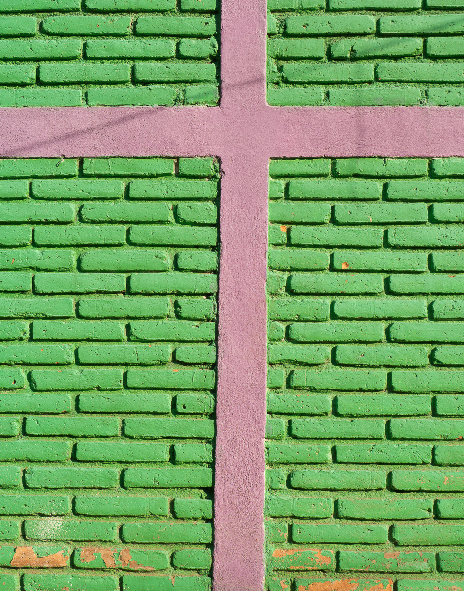 Wall of church, near San Ramón, Nicaragua