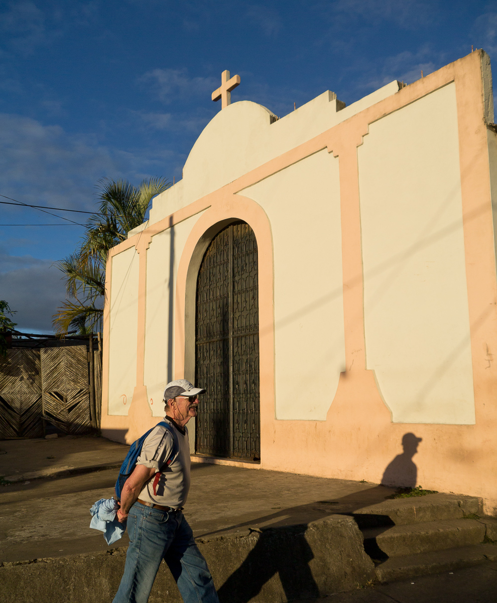 Church and shadow, San Ramón, Nicaragua