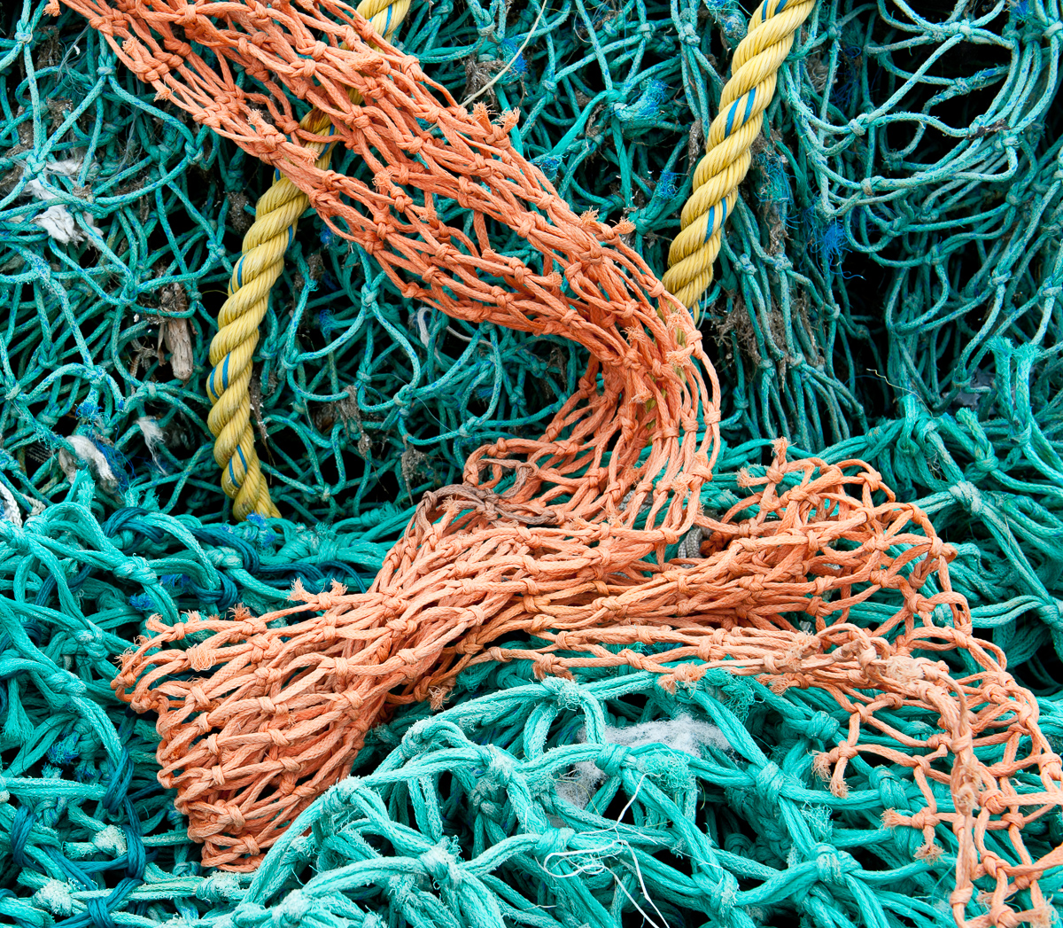 Abandoned fishing nets, Radio Island, North Carolina