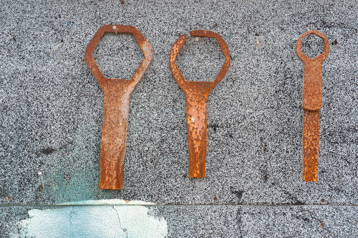 Rusted tools