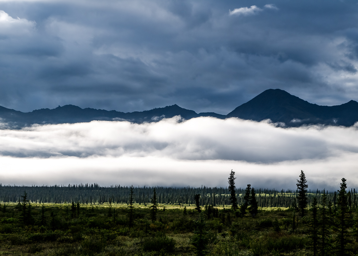 Early morning clouds, near Denali NP