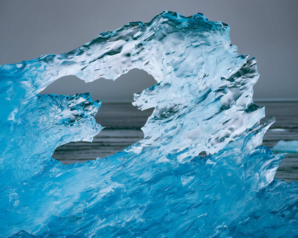 Closeup of iceberg near the Le Conte glacvier